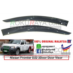 Nissan Frontier D22 2Door (1st Gen) 1997-2004 AG Door Visor Air Press Wind Deflector (Big 12cm Width)